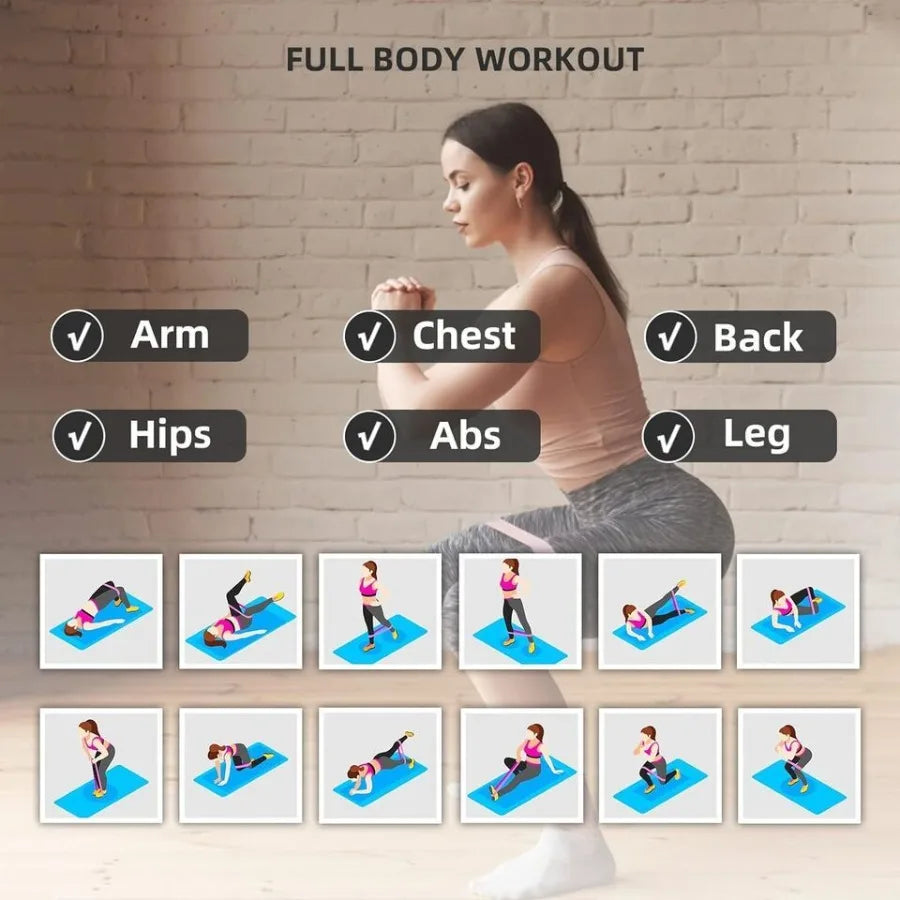 Resistance Loop Exercise Bands Resistance Bands Exercise Bands For Home Fitness Stretching Strength Training Physical Therapy E