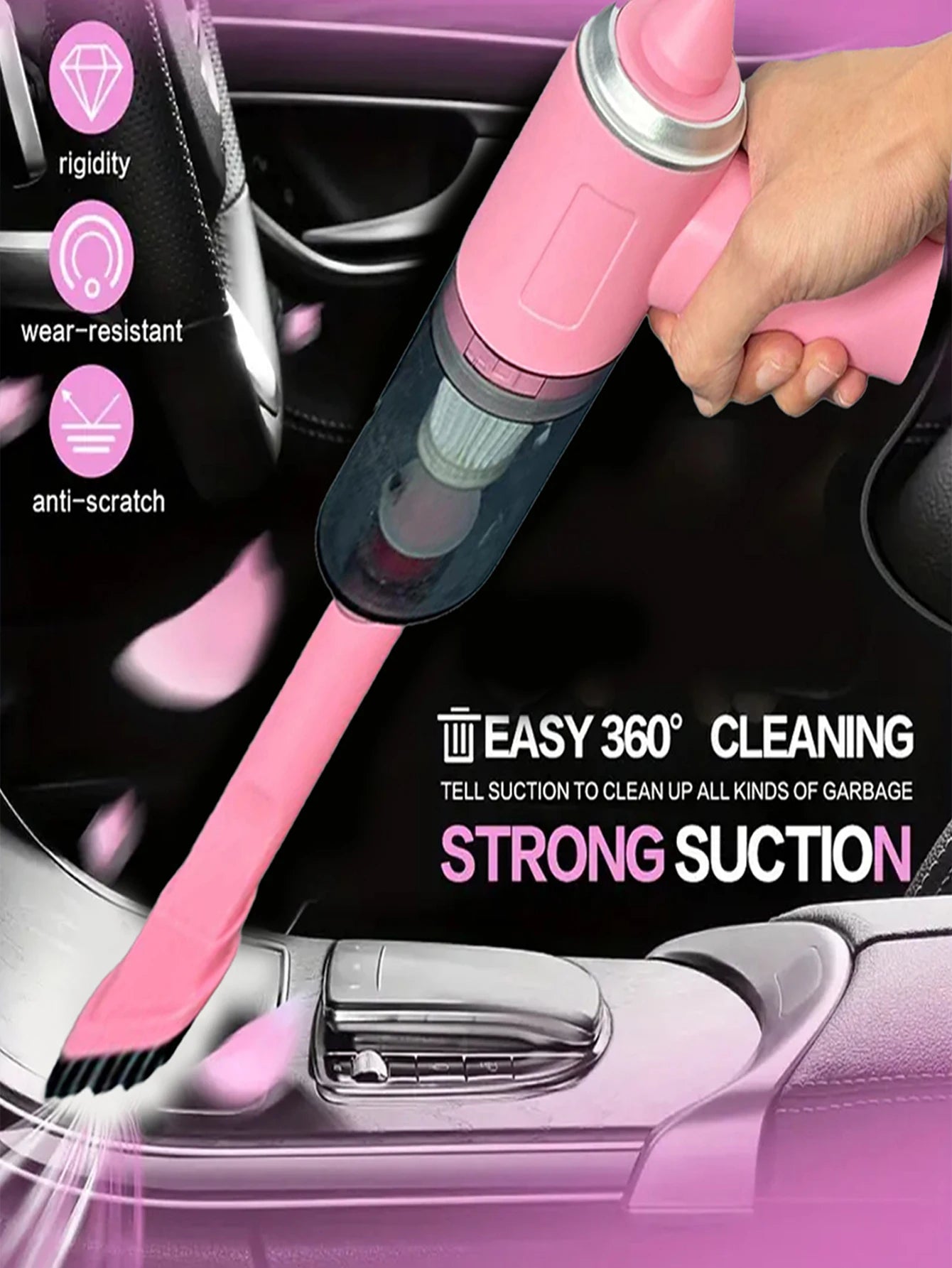 Wireless HandHeld Vehicle Vacuum Mini vacuum cleaner Super suction power Can be used for car and home cleaning