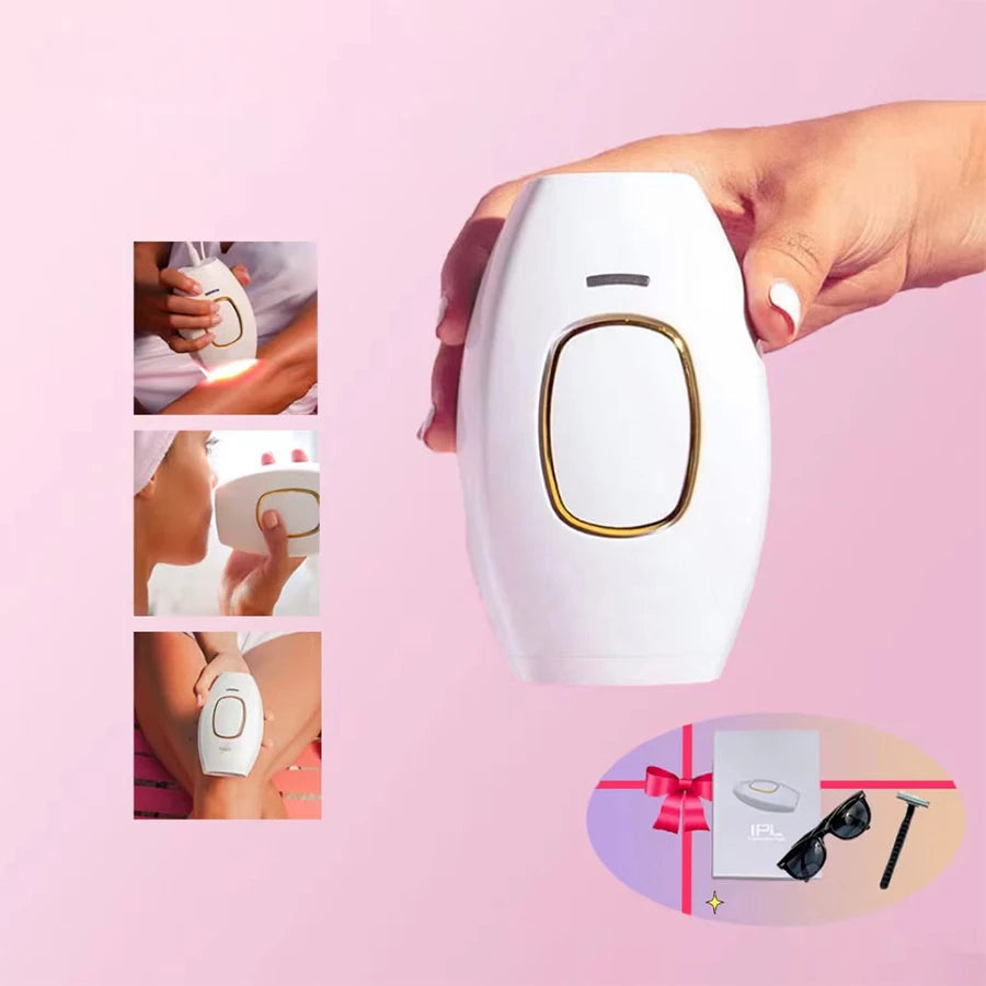 PAKISS New Design Electric Permanent Painless Ipl Laser Hair Removal Device Epilator Ipl Hair Removal Laser