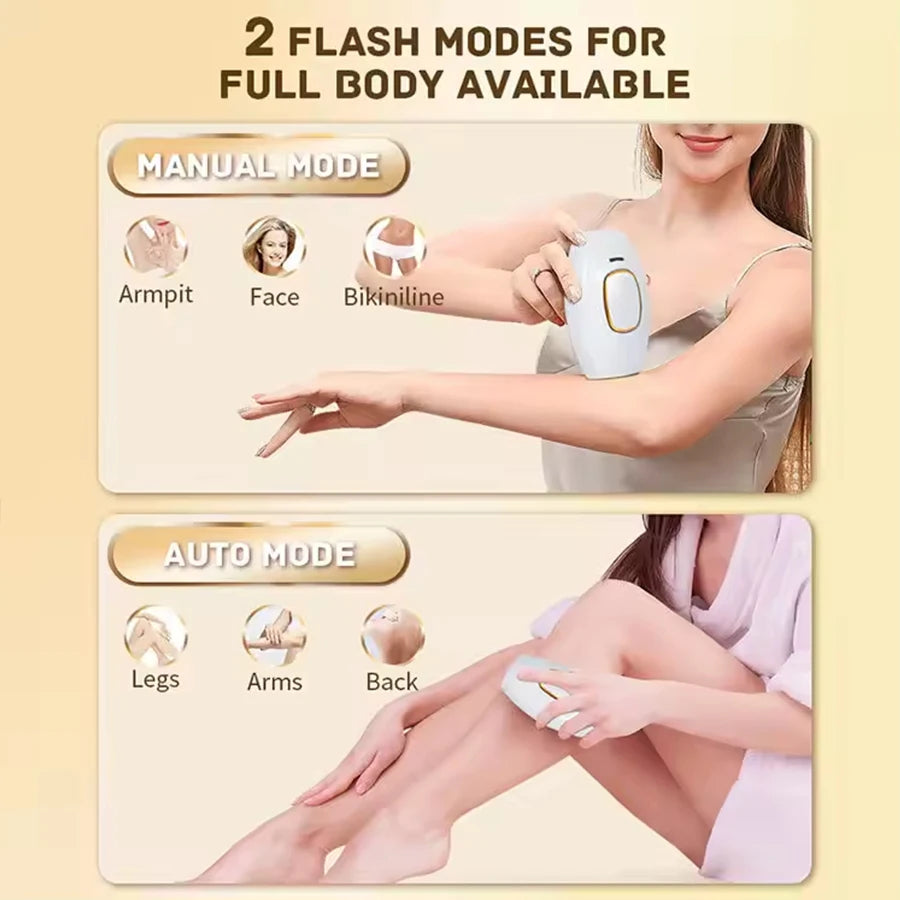 PAKISS New Design Electric Permanent Painless Ipl Laser Hair Removal Device Epilator Ipl Hair Removal Laser