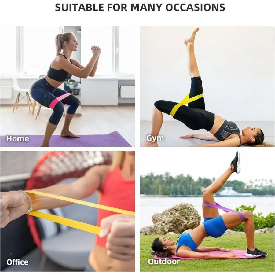 Resistance Loop Exercise Bands Resistance Bands Exercise Bands For Home Fitness Stretching Strength Training Physical Therapy E