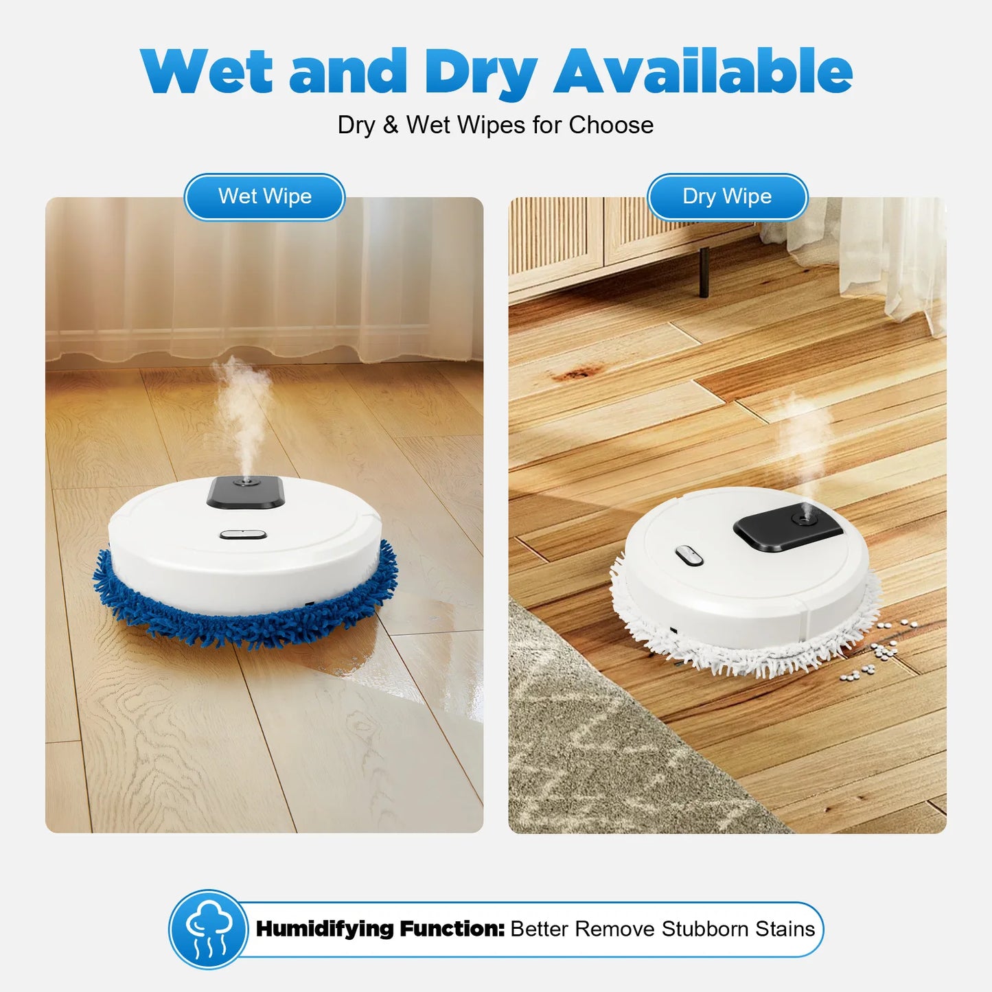 Dual-Function Wet & Dry Mopping Machine – Wet & Dry Wipes,  Time-Saving Technology for Effortless Home Cleaning