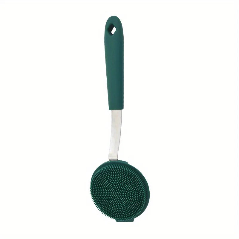 1pc, Silicone dishwashing brush, non stick, special silicone spatula, kitchen utensils cleaning brushsilicone dishwashing brush