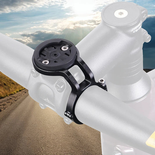 Lightweight Aluminum Bicycle Computer Mount for Handlebar Compatible with Garmin Wahoo Bryton XOSS