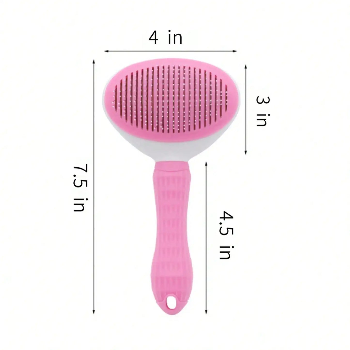 Pet Supplies Round Head Pet Comb Cat Comb Stainless Steel Needle Dog Hair Brush Self-cleaning Comb