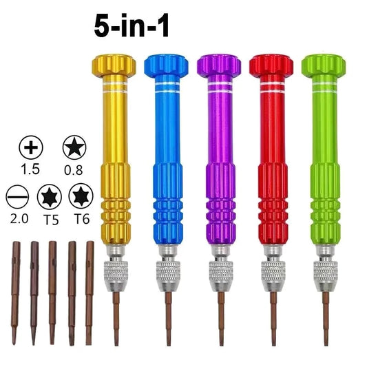 5 In 1 Multi-Function Screwdriver Set Mobile Phone Watch Glasses Disassembly Tool Notebook Repair Tools Repair Accessory