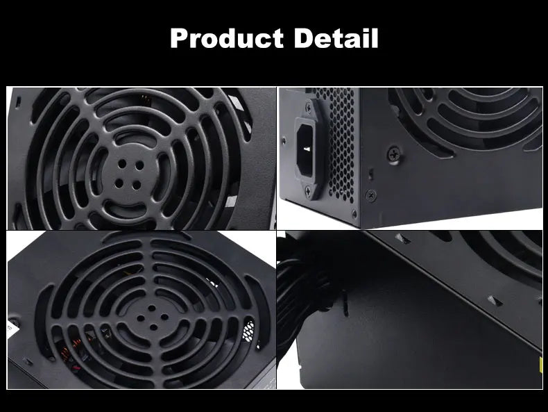 T.F.SKYWINDINTL 650W Gold Gaming Power Supply 20+4Pin 12V PSU For Computer ATX Desktop