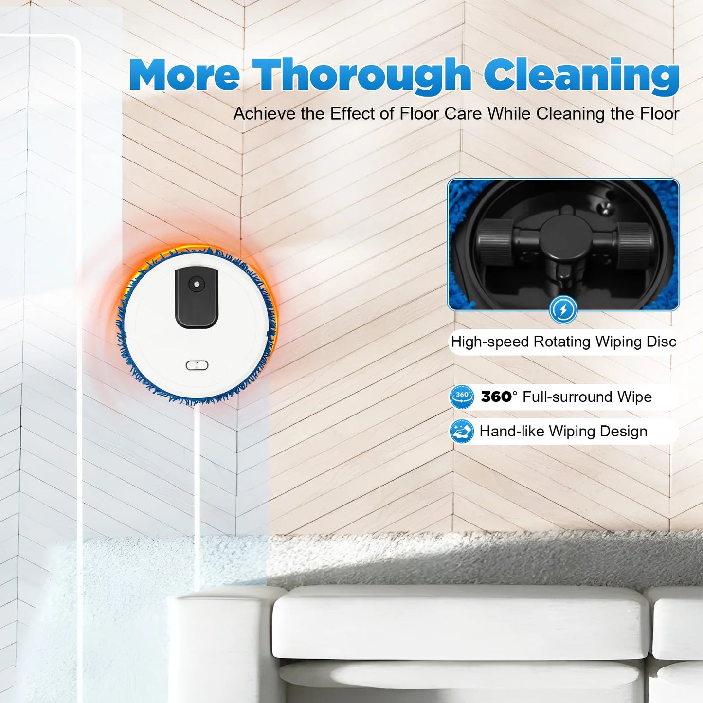 Dual-Function Wet & Dry Mopping Machine – Wet & Dry Wipes,  Time-Saving Technology for Effortless Home Cleaning