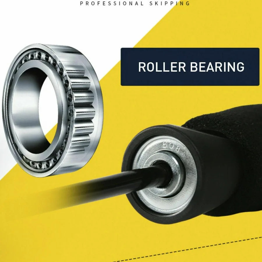 Gym Aerobic Exercise Boxing Skipping Jump Rope Adjustable Bearing Speed Fitness Bearing Jump Rope TangleFree Jumping Rope Speed