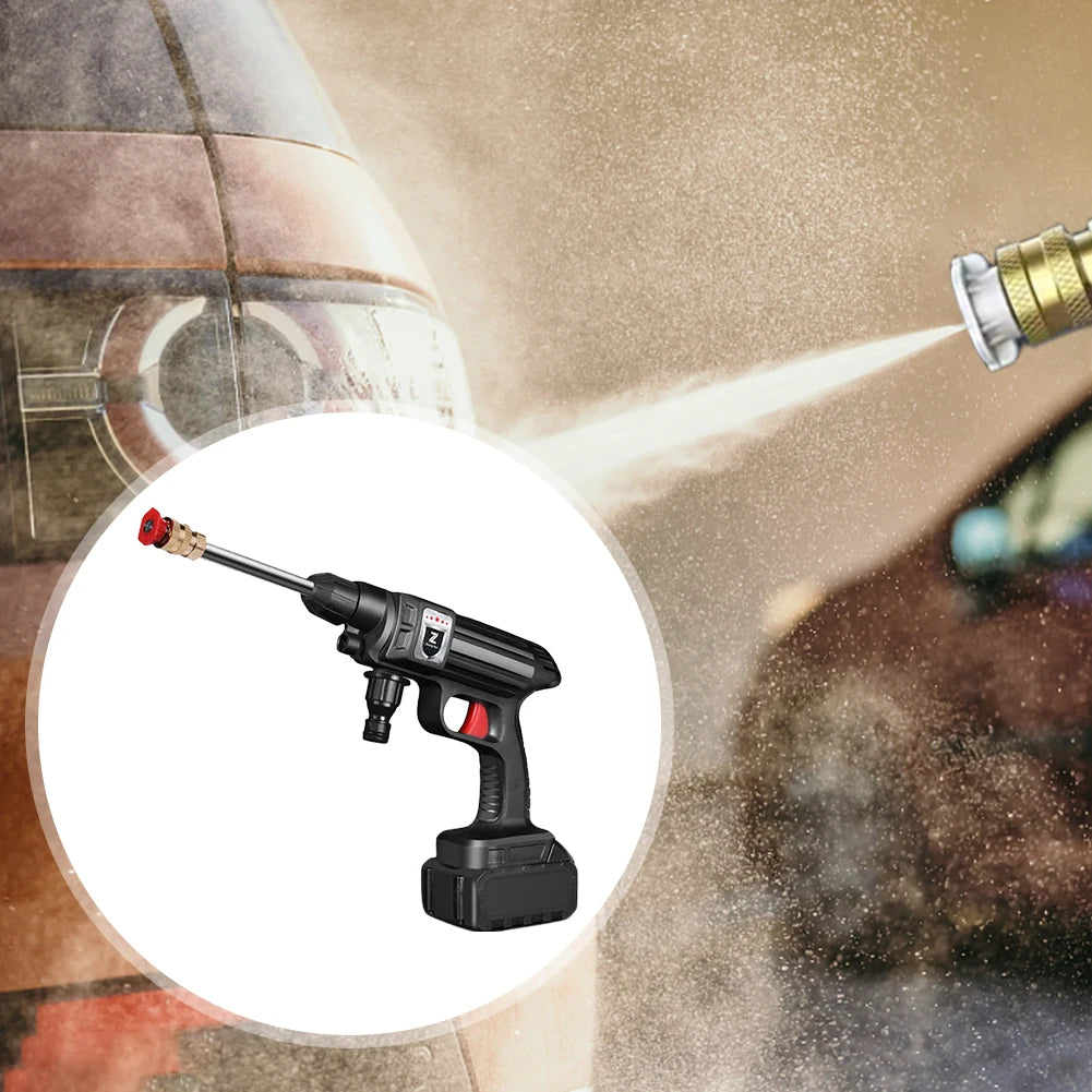 Foam Generator 30Bar Multifunctional Car Washer with Li-ion Batter Rechargeable Car Wash Machine 4000mAh for Auto Home Cleaning