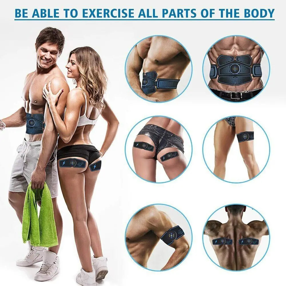 EMS Wireless Muscle Stimulator Rechargeable Fitness Hip And Abdominal Training Electric Slimming Patch Body Shaping Massager
