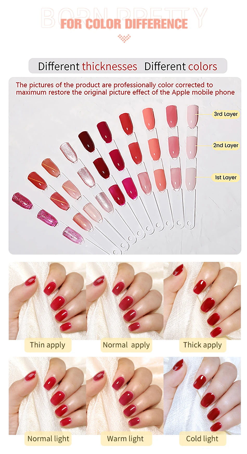 BORN PRETTY 2pcs Nail Rhinestone Glue Super Strong Gel Nail Glue for Nail Charm 3D Shaping sculpting Carving Decoration Nails