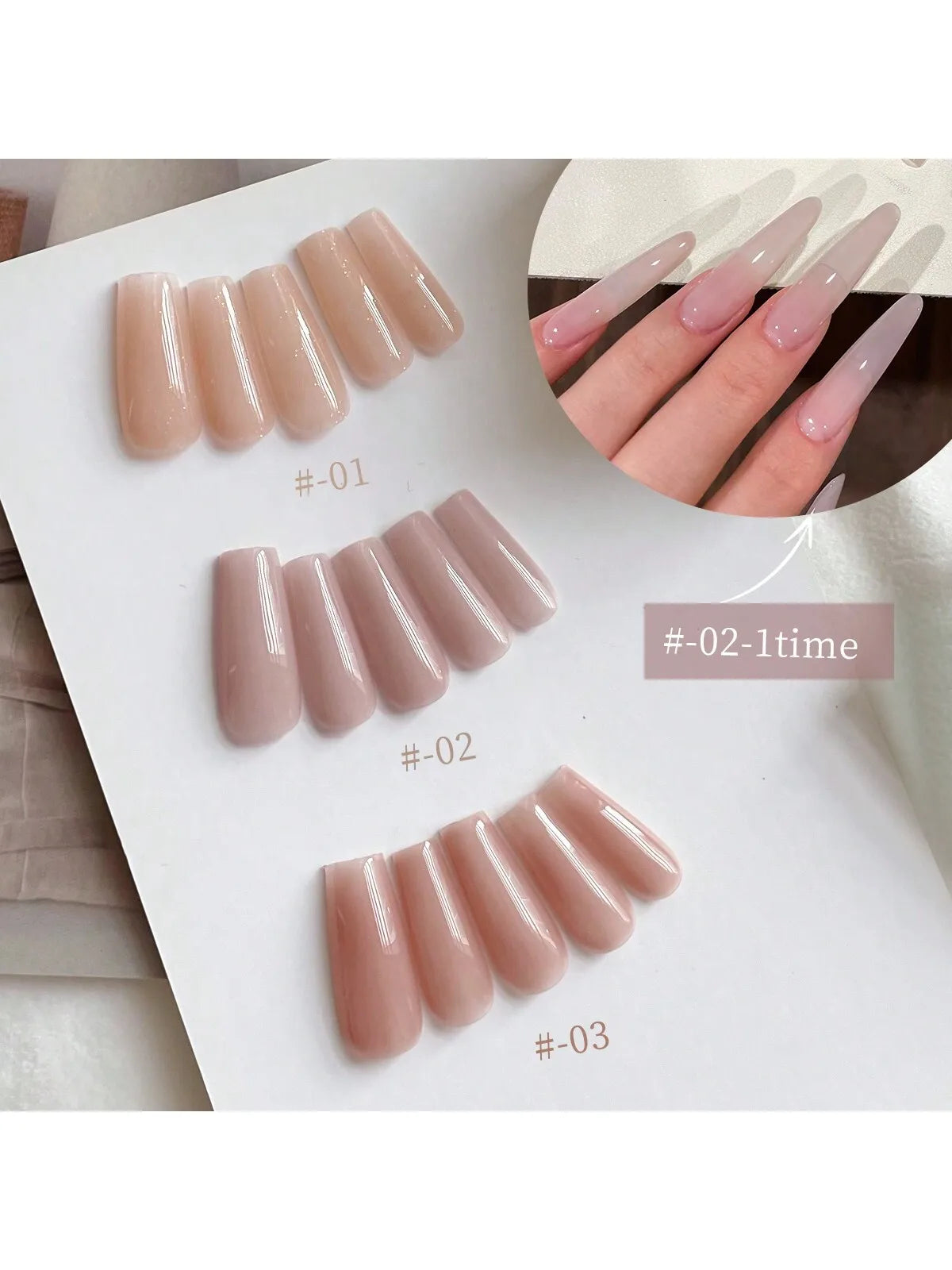 XEIJAYI 1Pc 15ML Ice Skin Nude Nail Polish Gel, 2025 New Popular Jade Creamy Transparent Nude Jelly Gel