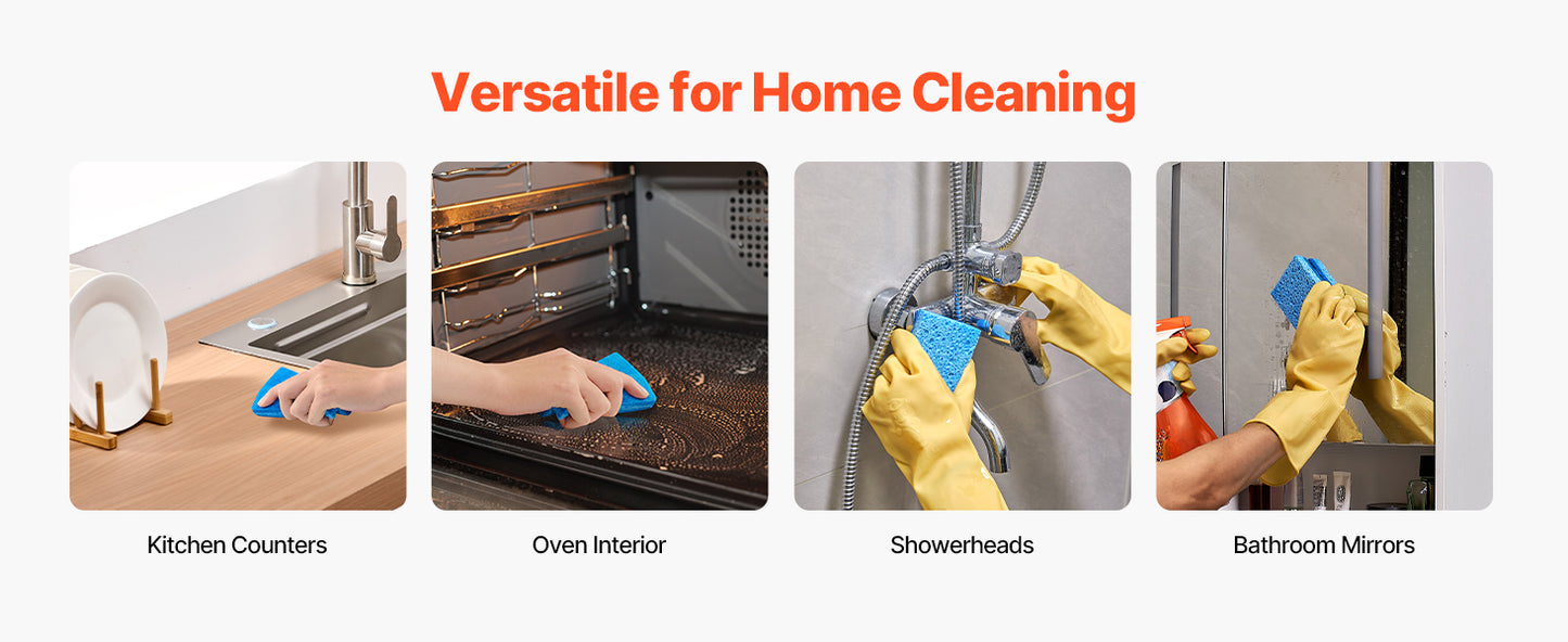 SucceBuy Sponges 12 Pcs Durable Natural Kitchen Sponges with Honeycomb Structure & Quick Water Absorption Fit for Home Cleaning